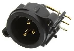 CONNECTOR, XLR, PLUG, THT, 3WAY NC3MAH
