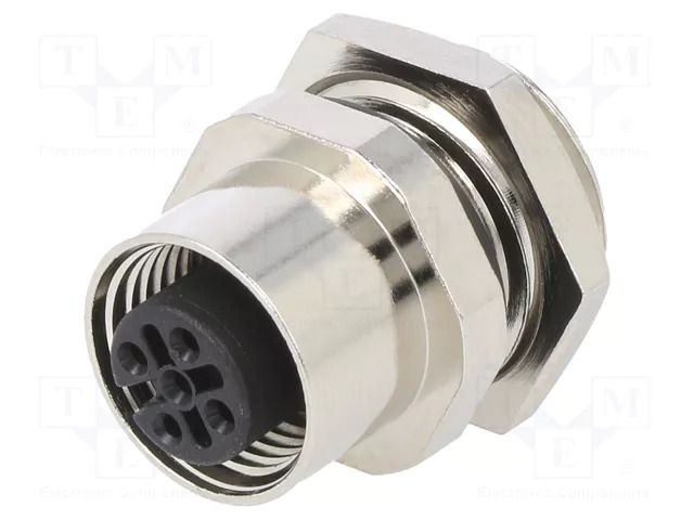 Connector: M12; socket; PIN: 5; female; 125V; vertical; IPX7; 5A ATTEND 216A-05FAR