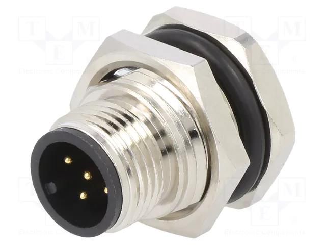 Connector: M12; socket; PIN: 5; male; 125V; vertical; IPX7; THT; 5A ATTEND 216A-05MSF