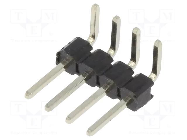 Connector: pin strips; pin header; male; PIN: 4; angled 90°; THT CONNFLY DS1022-1X4RDF14