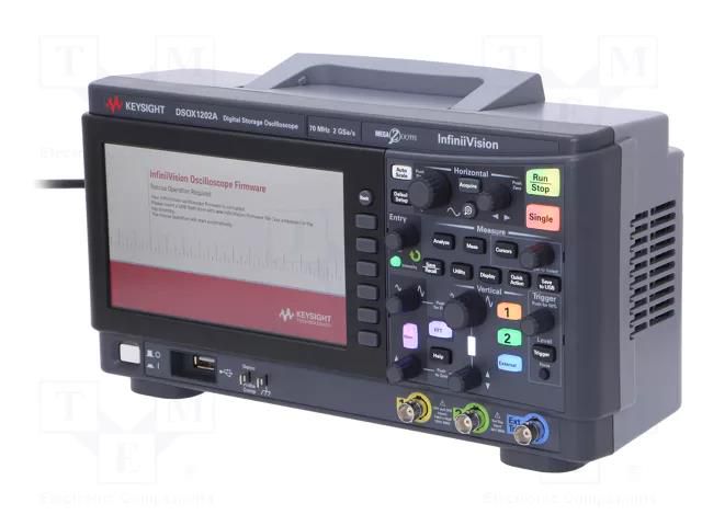 Oscilloscope: digital; DSO; Ch: 2; 70MHz; 2Gsps; 2Mpts; LCD 7"; ≤5ns KEYSIGHT DSOX1202A