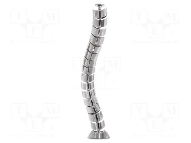 Wiring duct; flexible; silver; W: 75mm; L: 720mm LOGILINK PC-KAB0064