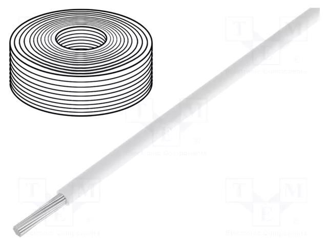 Wire; LivY-Toy; stranded; Cu; 0.04mm2; PVC; white; 60V; 10m DONAU ELEKTRONIK D-110-5