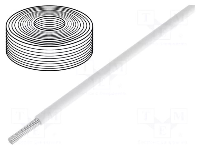 Wire; LifY-Toy; stranded; Cu; 0.04mm2; PVC; white; 60V; 10m; Class: 5 DONAU ELEKTRONIK D-112-5