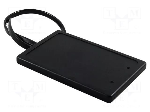 RFID reader; 7÷32V; 1-wire,RS232,UART,WIEGAND; 54x85x7mm; black NETRONIX PLA-D6L