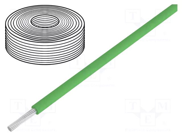 Wire; LifY-Toy; stranded; Cu; 0.04mm2; PVC; green; 60V; 10m; Class: 5 DONAU ELEKTRONIK D-112-4