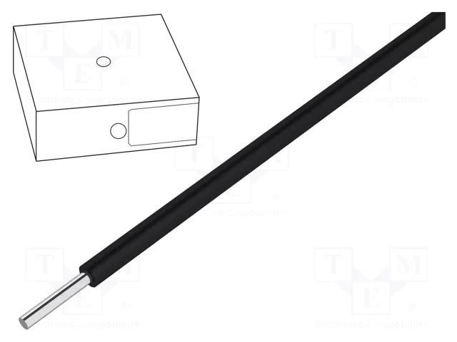 Wire; H07V-U; 2.5mm2; wire; Cu; PVC; black; 450V,750V; 100m; CPR: Eca HELUKABEL H05V-U250SW