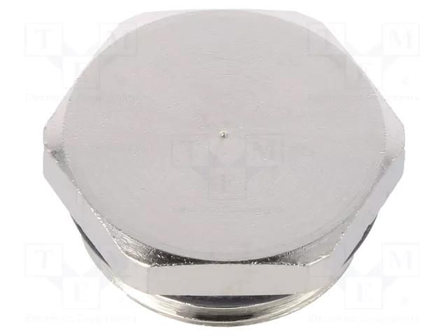 Stopper; M32; 1.5; IP68; brass; Plating: nickel; V-NE-Ms; -20÷95°C HUMMEL HUMMEL-1156320050