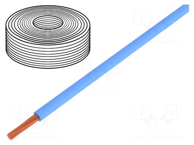 Wire; H07Z-K; stranded; Cu; 16mm2; FRNC; blue; 450V,750V; Class: 5 LAPP H07Z-K90-1X16BL