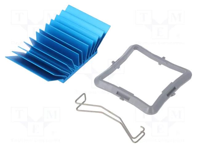 Heatsink: extruded; grilled; BGA; blue; L: 32.5mm; W: 32.5mm; 3.5°C/W Advanced Thermal Solutions ATS-50325G-C1-R0