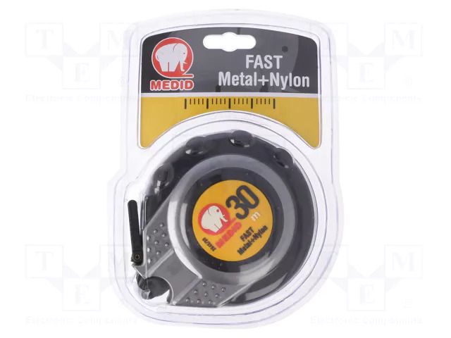 Measuring tape; L: 30m; Width: 15mm; ABS,elastolan; measure MEDID MED.264530