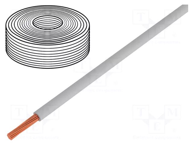 Wire; H07V-K; stranded; Cu; 6mm2; PVC; grey; 450V,750V; Class: 5 ELTRIM H07V-K-600-GY