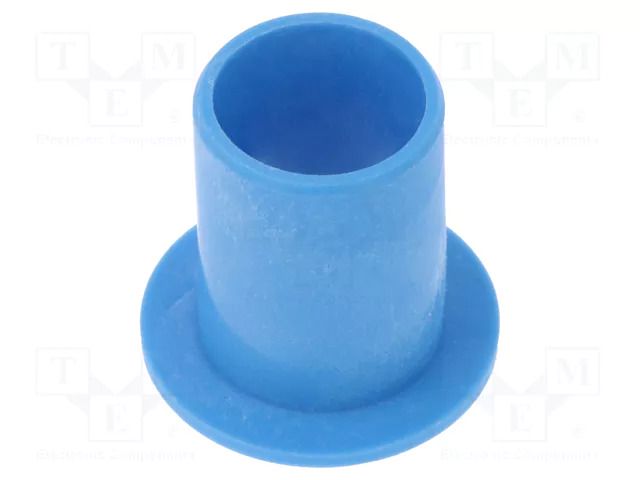 Bearing: sleeve bearing; with flange; Øout: 12mm; Øint: 10mm; blue IGUS A181FM-1012-17