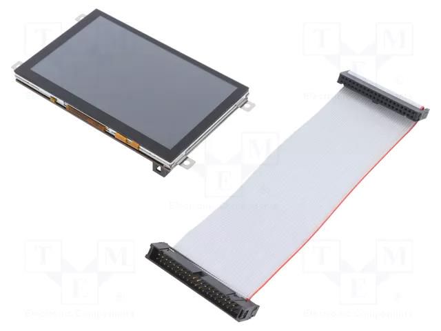 Display: TFT; 5"; 800x480; 108x64.8mm; Interface: 8080; Fusion v8 MIKROE MIKROE-3859