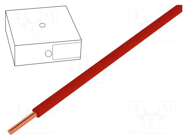 Wire; H07V-U; 4mm2; wire; Cu; PVC; red; 450V,750V; 100m; CPR: Eca HELUKABEL H07V-U400RT