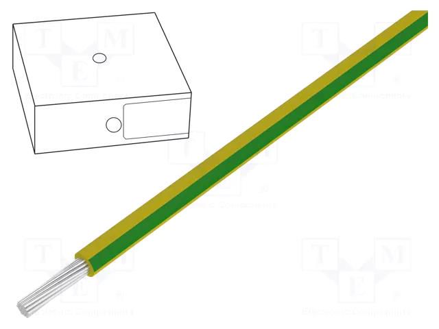 Wire; ÖLFLEX® WIRE MS 2.2; stranded; Cu; 6mm2; PVC; green-yellow LAPP MS-SC2.2-6.0GRYL