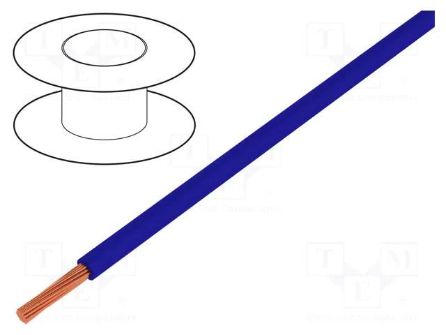 Wire; H05V-K; stranded; Cu; 0.75mm2; PVC; ultramarine blue; 250m LAPP H05V-K1X0.75BS.250