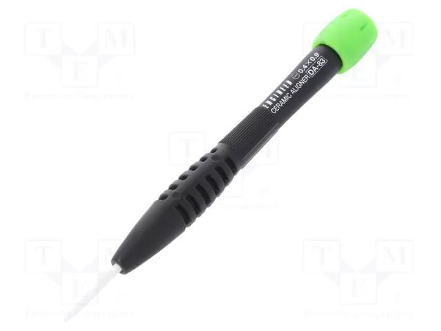 Ceramic trimmer; Bit: slot; Size: 0.9x0.4mm; Blade length: 18mm ENGINEER FUT.DA-83