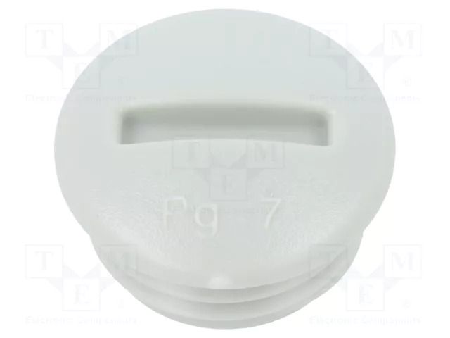 Stopper; PG7; polystyrene; light grey; 6mm OBO BETTERMANN OBO-2033070