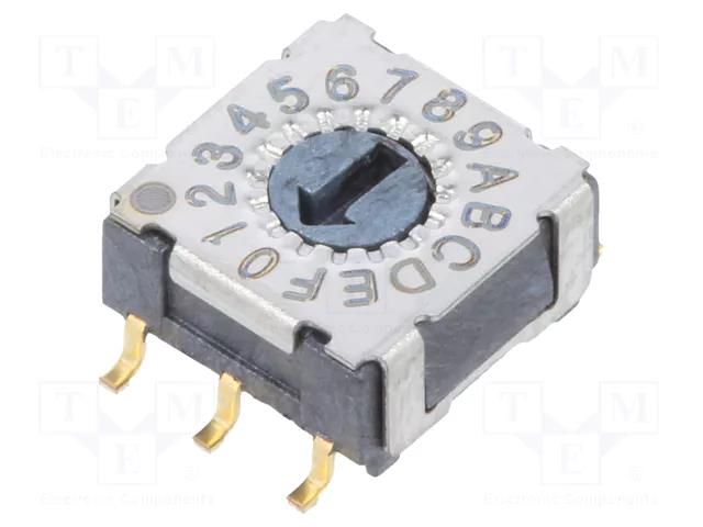 Encoding switch; HEX/BCD; Pos: 16; SMT; Rcont max: 80mΩ; M SUNGMUN ELECTRONICS MADR-16S