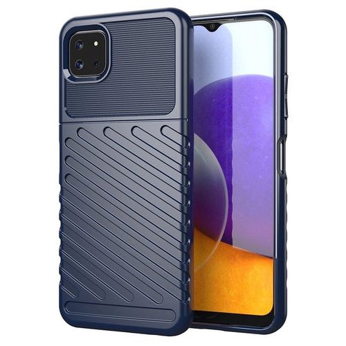 Thunder Case Flexible Tough Rugged Cover TPU Case for Samsung Galaxy A22 5G blue, Hurtel 5907769330667 5907769330667