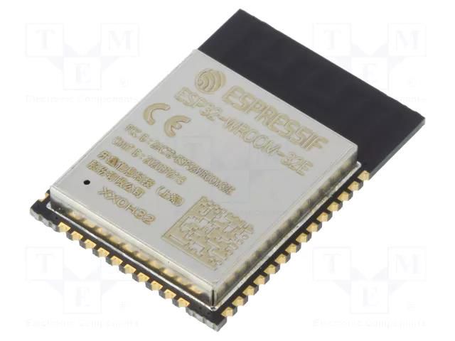 Module: IoT; Bluetooth: BLE; 19.5dBm; WiFi; PCB; SMD; 18x25.5x3.1mm ESPRESSIF ESP32-WROOM-32E