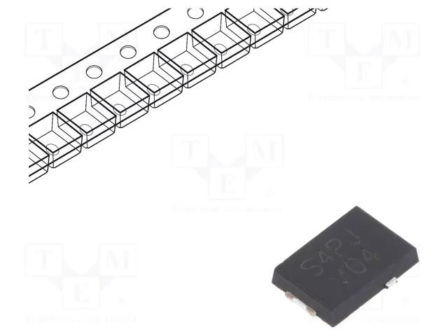 Diode: rectifying; SMD; 600V; 4A; SMPC,TO277A; Ufmax: 0.86V VISHAY S4PJ-M3/86A