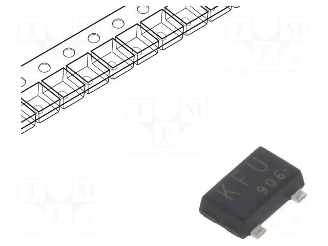 Transistor: N-MOSFET; unipolar; 60V; 6A; Idm: 24A; 2.4W; SOT23F TOSHIBA SSM3K341R