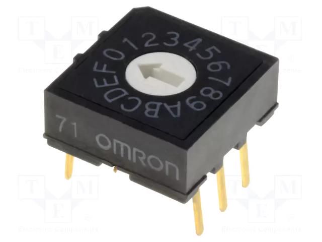 Encoding switch; HEX/BCD; Pos: 16; THT; Rcont max: 200mΩ; A6R OMRON Electronic Components A6R-162RF