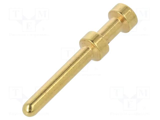 Contact; male; copper alloy; gold-plated; 0.37mm2; 22AWG; bulk DEGSON ELECTRONICS 16A-GM-0.37