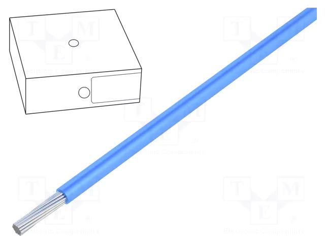 Wire; ÖLFLEX® WIRE MS 2.1; stranded; Cu; 4mm2; PVC; blue; 450V,750V LAPP MS-SC2.1-4.0BL