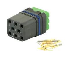 RECTANGULAR MODULE, RCPT, 8POS, 3ROW 8MQ2M0816SNE