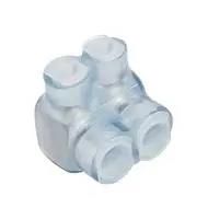 TERMINAL, WIRE SPLICE, 6AWG, CLEAR, ALUM PCSB600-2S-4Y