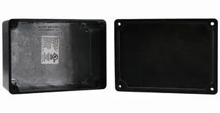 ENCLOSURE, WALL, ALUMINIUM, BLACK AN-1305-AB