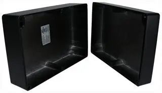 ENCLOSURE, WALL, ALUMINIUM, BLACK AN-1308-AB