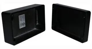 ENCLOSURE, WALL, ALUMINIUM, BLACK AN-1316-AB