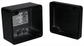 ENCLOSURE, WALL, ALUMINIUM, BLACK AN-1319-AB