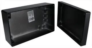 ENCLOSURE, WALL, ALUMINIUM, BLACK AN-1322-AB