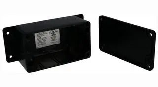ENCLOSURE, WALL MOUNT, ALUMINIUM, BLACK AN-2803-AB