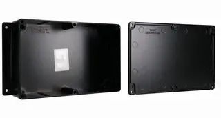 ENCLOSURE, WALL MOUNT, ALUMINIUM, BLACK AN-2807-AB
