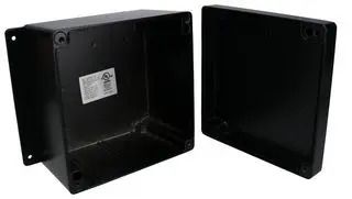 ENCLOSURE, WALL MOUNT, ALUMINIUM, BLACK AN-2810-AB