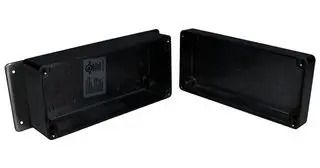 ENCLOSURE, WALL MOUNT, ALUMINIUM, BLACK AN-2821-AB