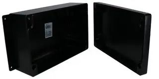 ENCLOSURE, WALL MOUNT, ALUMINIUM, BLACK AN-2823-AB