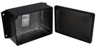 ENCLOSURE, WALL MOUNT, ALUMINIUM, BLACK AN-2855-AB
