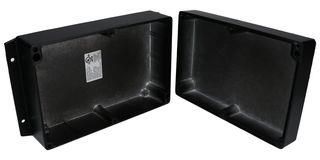 ENCLOSURE, WALL MOUNT, ALUMINIUM, BLACK AN-2858-AB