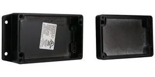 ENCLOSURE, WALL MOUNT, ALUMINIUM, BLACK AN-2863-AB