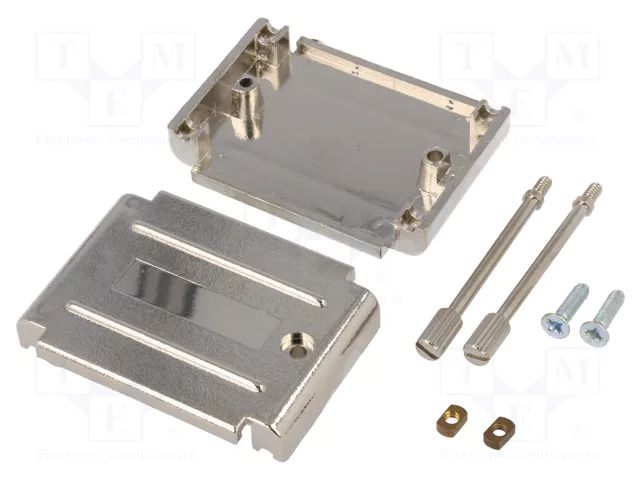 Enclosure for connectors: D-Sub adapters; shielded; UNC 4-40 ENCITECH DAPK25-JS/MET