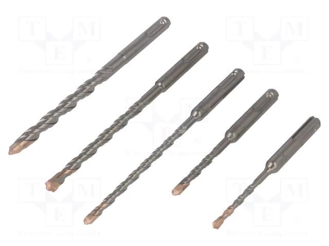 Drill set; for concrete; steel; blister; F4 FORTE; 5pcs. ALPEN-MAYKESTAG ALP.80705680100