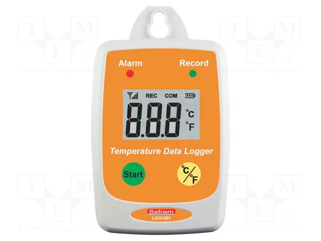 Data logger; temperature; IP65; Display: LCD; ±0.6°C; 83x60x24mm SEFRAM SEFRAMLOG1601