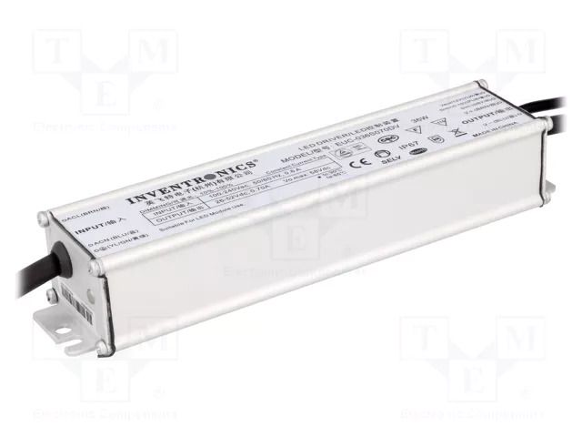 Power supply: switching; LED; 36W; 26÷52V; 700mA; 90÷305VAC; IP67 INVENTRONICS EUC-036S070DV